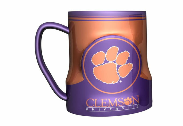 Taza de café de los Clemson Tigers, 18 oz, hora del juego