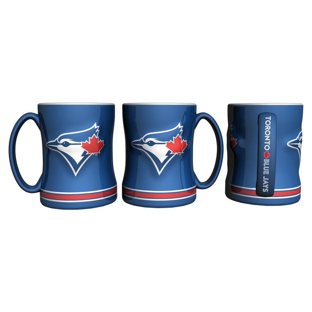 Toronto Blue Jays Coffee Mug 14oz Sculpted Relief