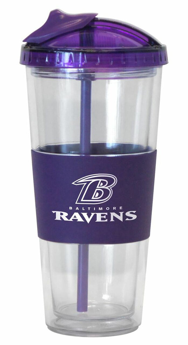 Vaso antiderrames estilo pajita de los Baltimore Ravens