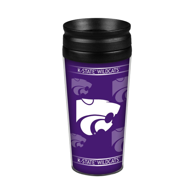Taza de viaje envolvente de 14 oz de Kansas State Wildcats