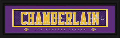 ~Los Angeles Lakers Wilt Chamberlain Print - Signature 8"x24"~ backorder