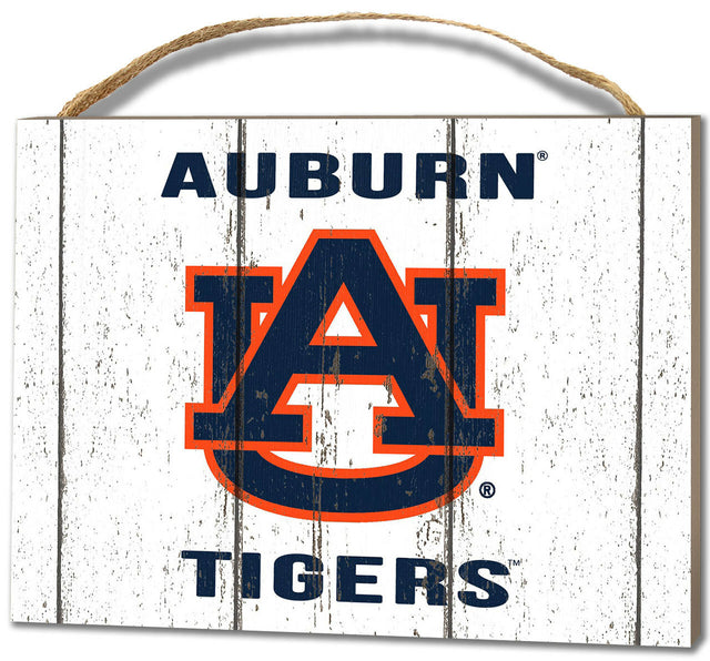 Placa pequeña de los Auburn Tigers: logotipo desgastado