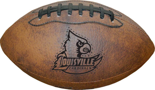 Balón de fútbol retro de 9" de los Louisville Cardinals