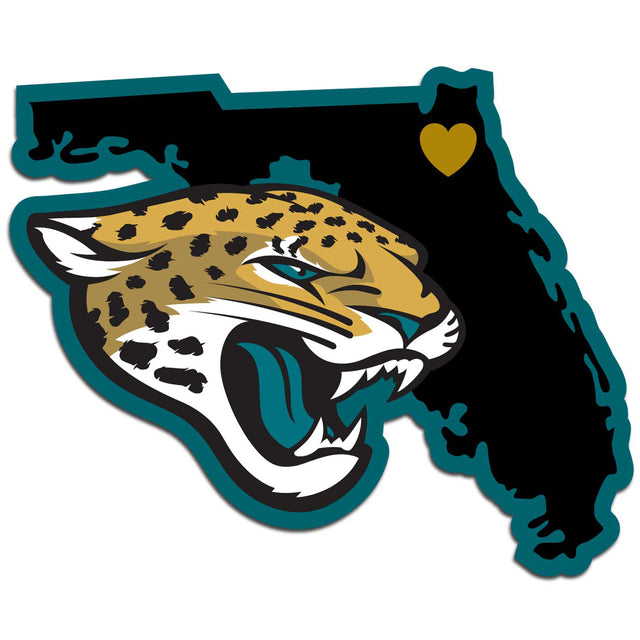 Calcomanía de orgullo del estado natal de los Jacksonville Jaguars