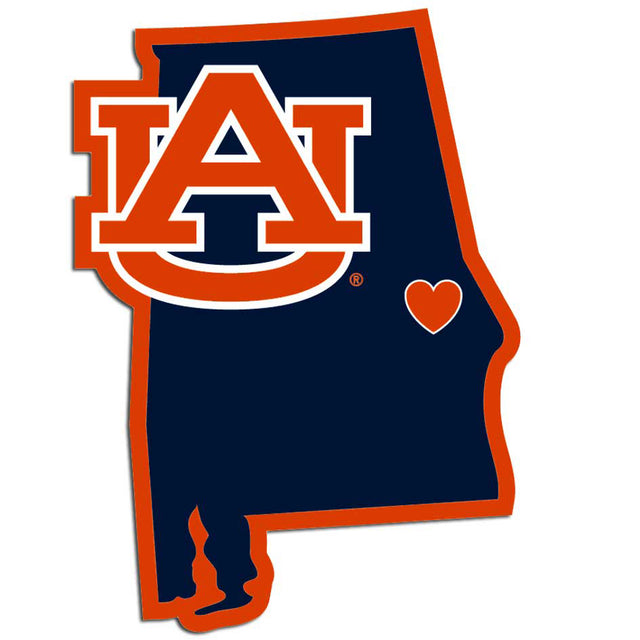 Calcomanía de Auburn Tigers con el estilo de orgullo del estado natal