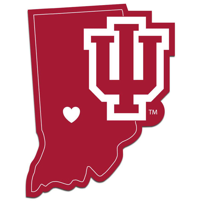 Calcomanía de los Indiana Hoosiers con el estilo de orgullo del estado natal