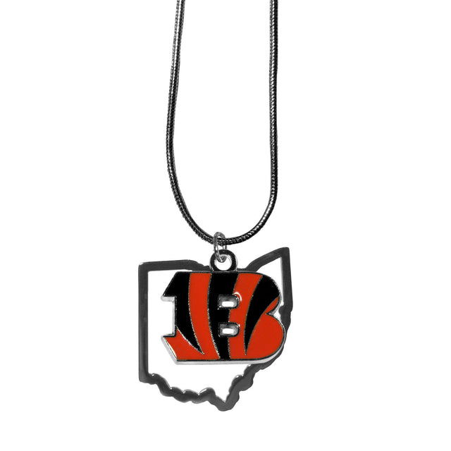 Collar con dije del estado de los Cincinnati Bengals