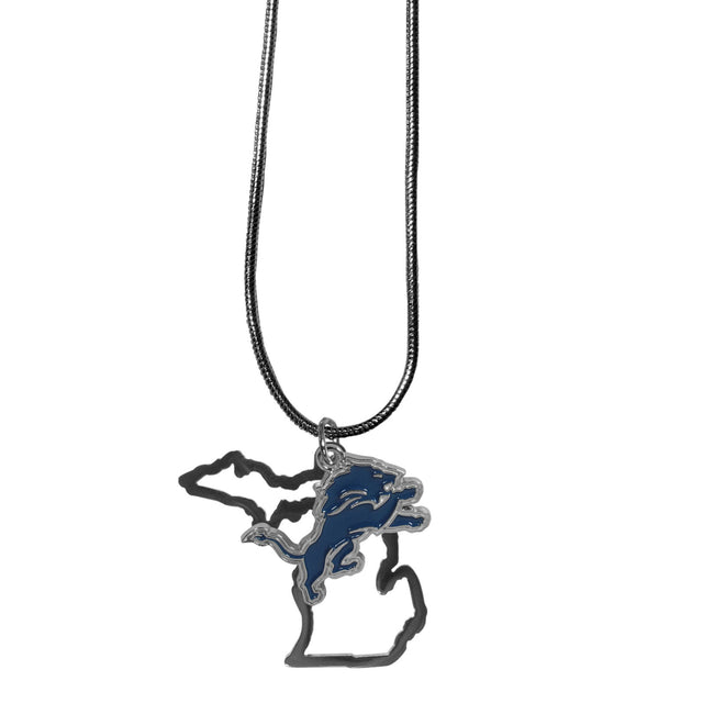 Collar con dije del estado de los Detroit Lions