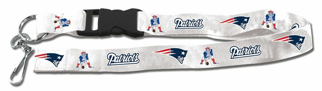 Cordón de los New England Patriots con llavero estilo retro