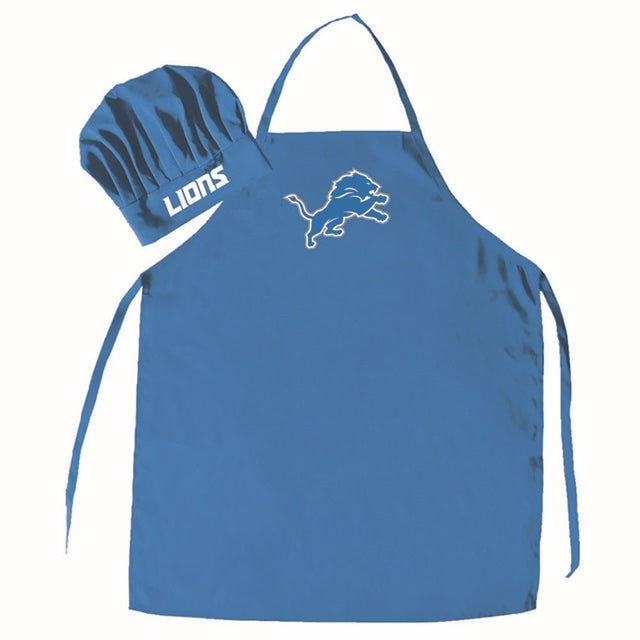 Detroit Lions Apron and Chef Hat Set