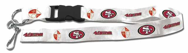 Cordón de los San Francisco 49ers con llavero estilo retro alternativo