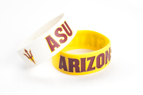 ~Arizona State Sun Devils Bracelets - 2 Pack Wide - Special Order~ backorder
