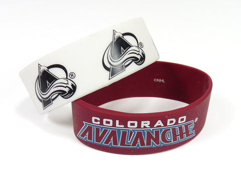 ~Colorado Avalanche Bracelets - 2 Pack Wide - Special Order~ backorder