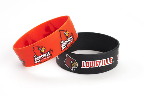 ~Louisville Cardinals Bracelets - 2 Pack Wide - Special Order~ backorder