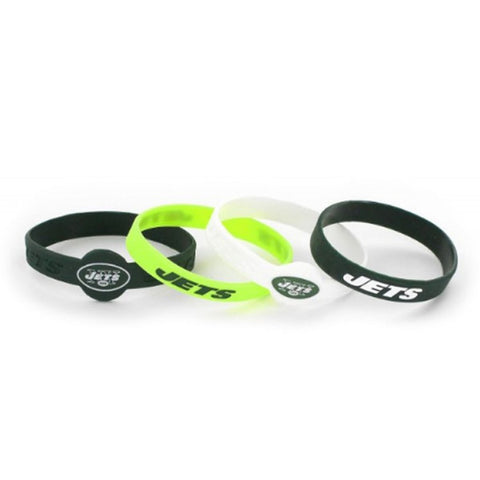 ~New York Jets Bracelets - 4 Pack Silicone - Special Order~ backorder
