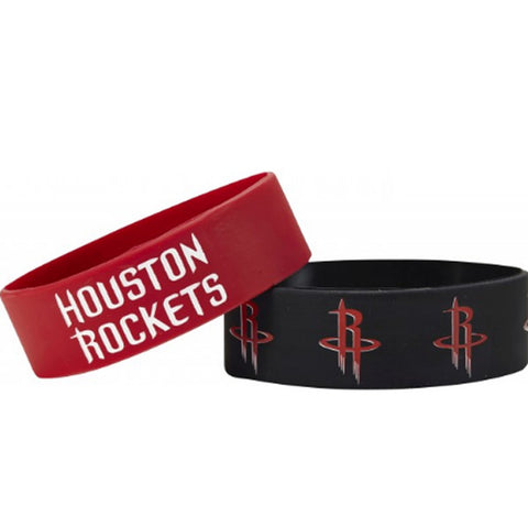~Houston Rockets Bracelets - 2 Pack Wide - Special Order~ backorder