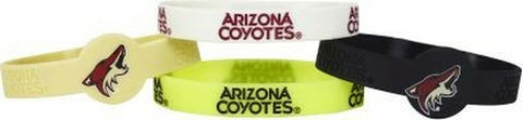 ~Arizona Coyotes Bracelets - 4 Pack Silicone - Special Order~ backorder