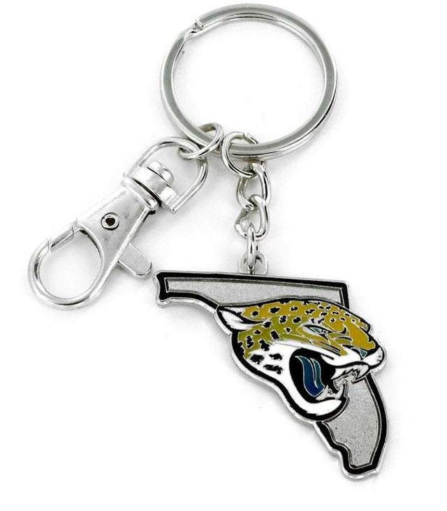 Llavero con diseño del estado de los Jacksonville Jaguars