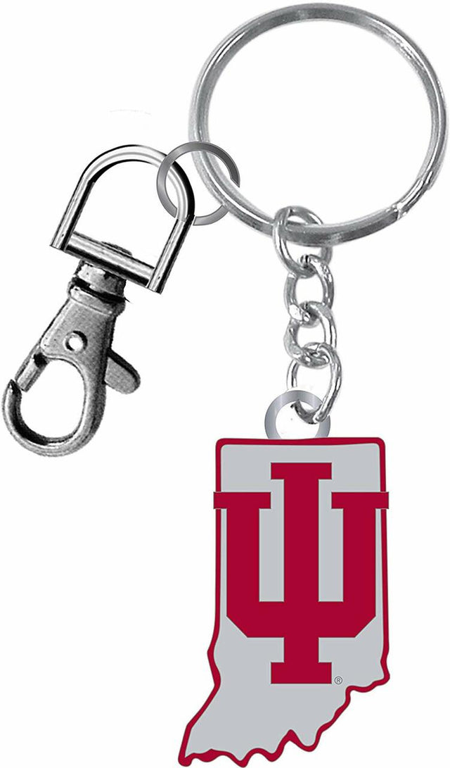 Llavero con diseño del estado de Indiana Hoosiers