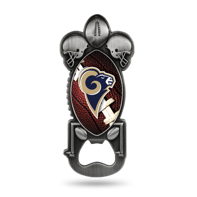 Abridor de botellas de Los Angeles Rams, estilo fiesta de iniciación