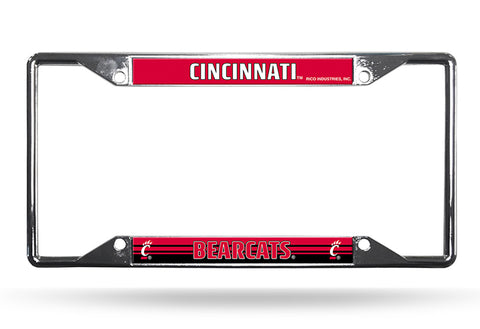 ~Cincinnati Bearcats License Plate Frame Chrome EZ View - Special Order~ backorder