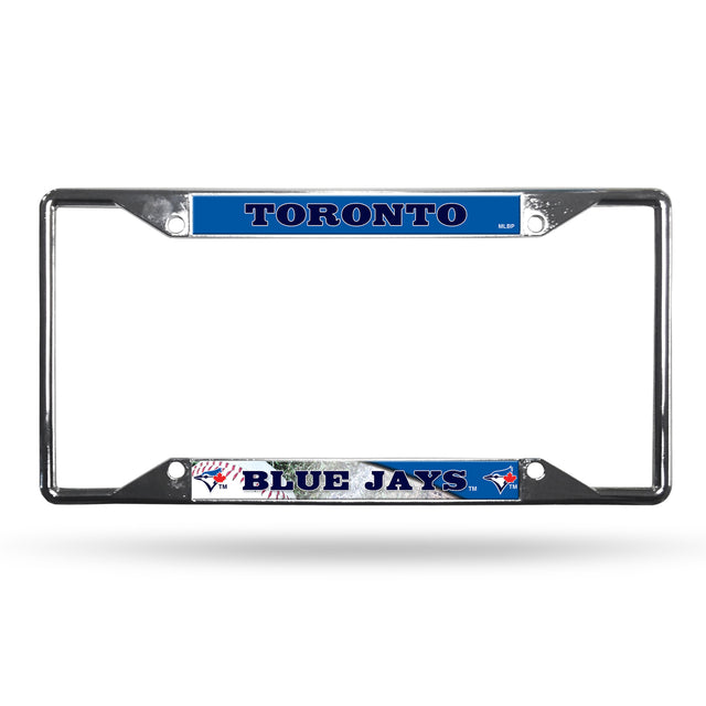 Toronto Blue Jays License Plate Frame Chrome EZ View