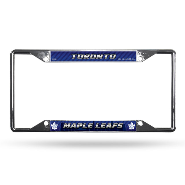 Toronto Maple Leafs License Plate Frame Chrome EZ View
