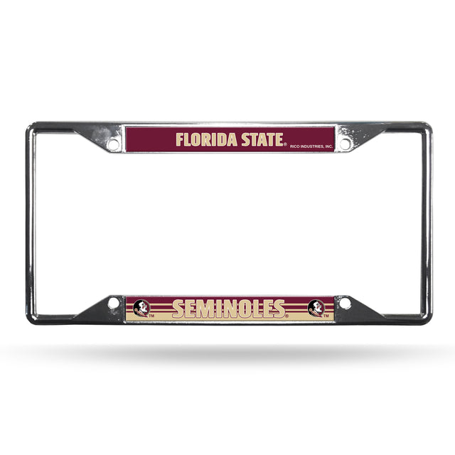 Marco para matrícula de los Florida State Seminoles cromado de fácil visualización