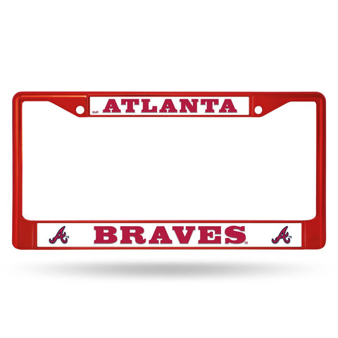 Atlanta Braves License Plate Frame Metal - Special Order