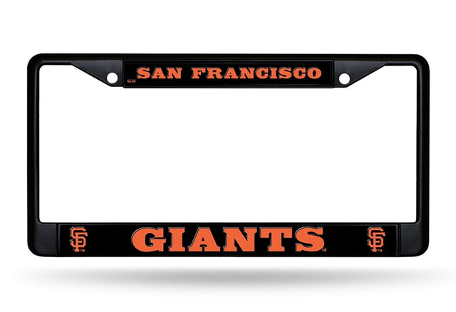 Marco de matrícula de los Gigantes de San Francisco, metal negro, alternativo