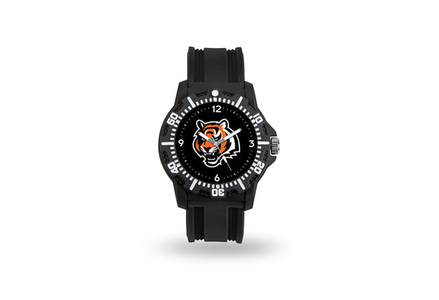 Reloj para hombre Cincinnati Bengals, modelo 3, con correa negra