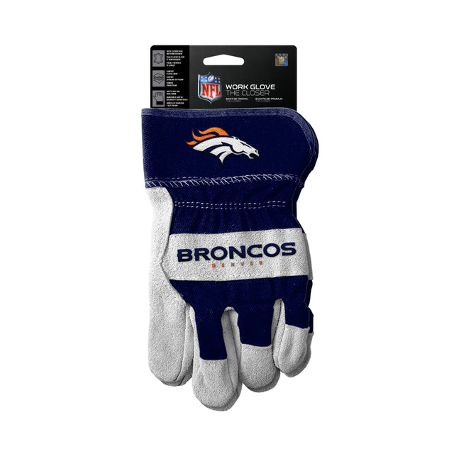 Guantes de los Denver Broncos Estilo de trabajo The Closer Design