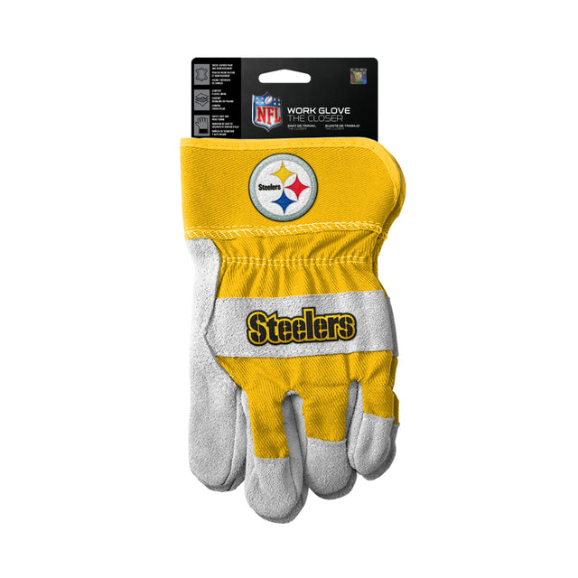 Guantes de los Pittsburgh Steelers Estilo de trabajo El diseño más cerrado
