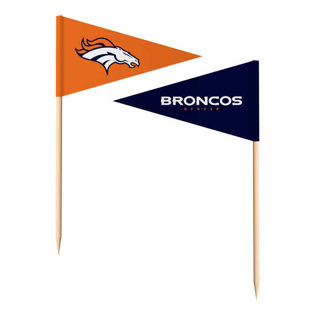 Banderas con forma de palillo de los Denver Broncos