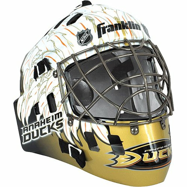 Réplica de tamaño completo del casco de los Anaheim Ducks, máscara estilo hockey callejero CO
