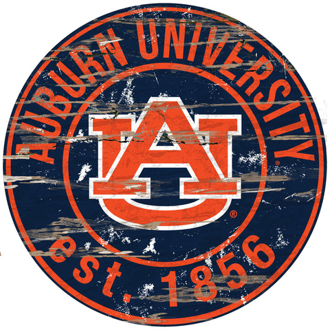 ~Auburn Tigers Wood Sign - 24" Round - Special Order~ backorder