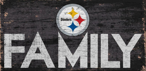 ~Pittsburgh Steelers Sign Wood 12x6 Family Design - Special Order~ backorder