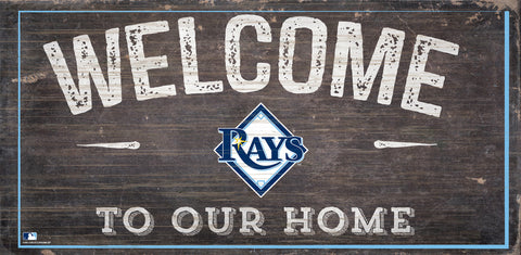 ~Tampa Bay Rays Sign Wood 6x12 Welcome To Our Home Design - Special Order~ backorder