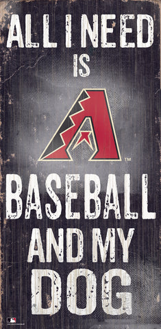 ~Arizona Diamondbacks Sign Wood 6x12 Baseball and Dog Design Special Order~ backorder