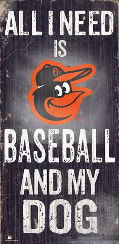~Baltimore Orioles Sign Wood 6x12 Baseball and Dog Design Special Order~ backorder