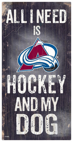 ~Colorado Avalanche Sign Wood 6x12 Hockey and Dog Design Special Order~ backorder