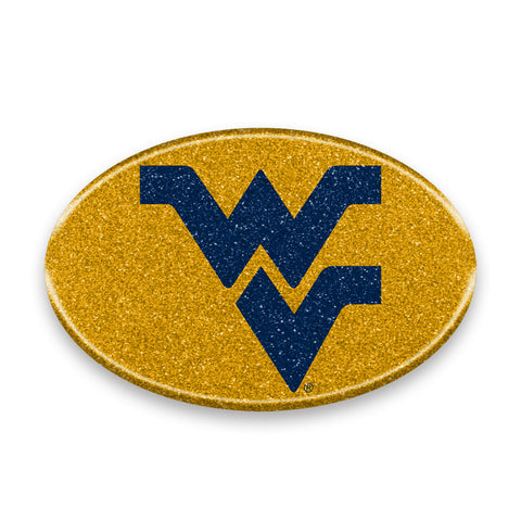 West Virginia Mountaineers Auto Emblem - Oval Color Bling