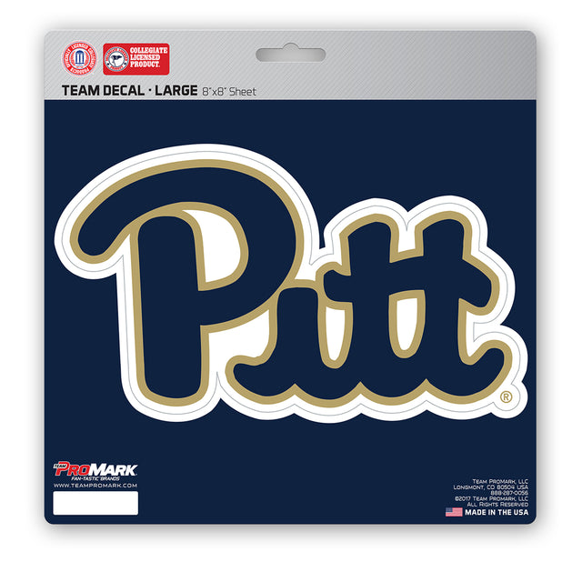 Calcomanía de los Pittsburgh Panthers troquelada de 8 x 8 pulgadas