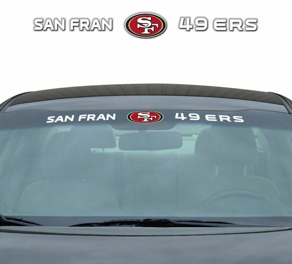 San Francisco 49ers Decal 35x4 Windshield