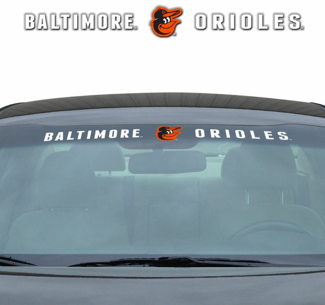 Calcomanía de los Baltimore Orioles para parabrisas de 35 x 4 pulgadas