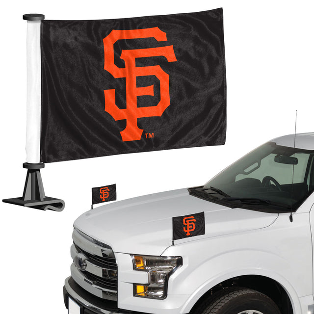 Juego de 2 banderas de los San Francisco Giants, estilo Ambassador