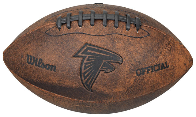 Balón de fútbol de los Atlanta Falcons, estilo retro, 9"