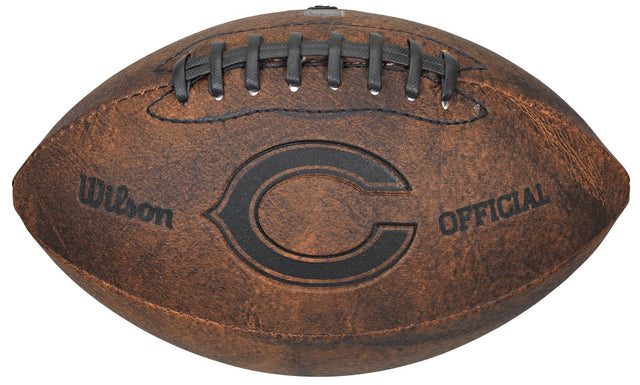 Balón de fútbol de los Chicago Bears, estilo retro, 9"
