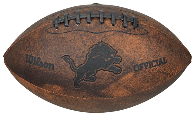 Balón de fútbol de los Detroit Lions, de estilo retro, de 9 pulgadas