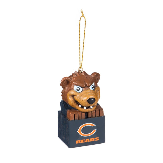 Adorno de diseño tiki de los Chicago Bears